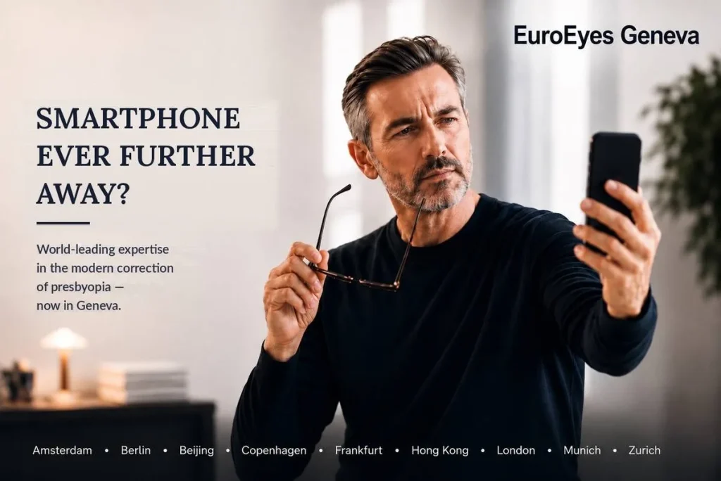 Holder du smartphonen længere og længere væk? Tidlige tegn på alderssyn – EuroEyes København.